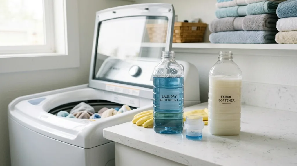 découvrez si l'on peut mélanger lessive et adoucissant, les risques associés et des conseils pratiques pour un lavage efficace et sans danger.