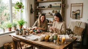 participez à l'atelier diy de hygge-à-la-maison.fr et créez une décoration cocooning unique pour rendre votre intérieur chaleureux et accueillant.