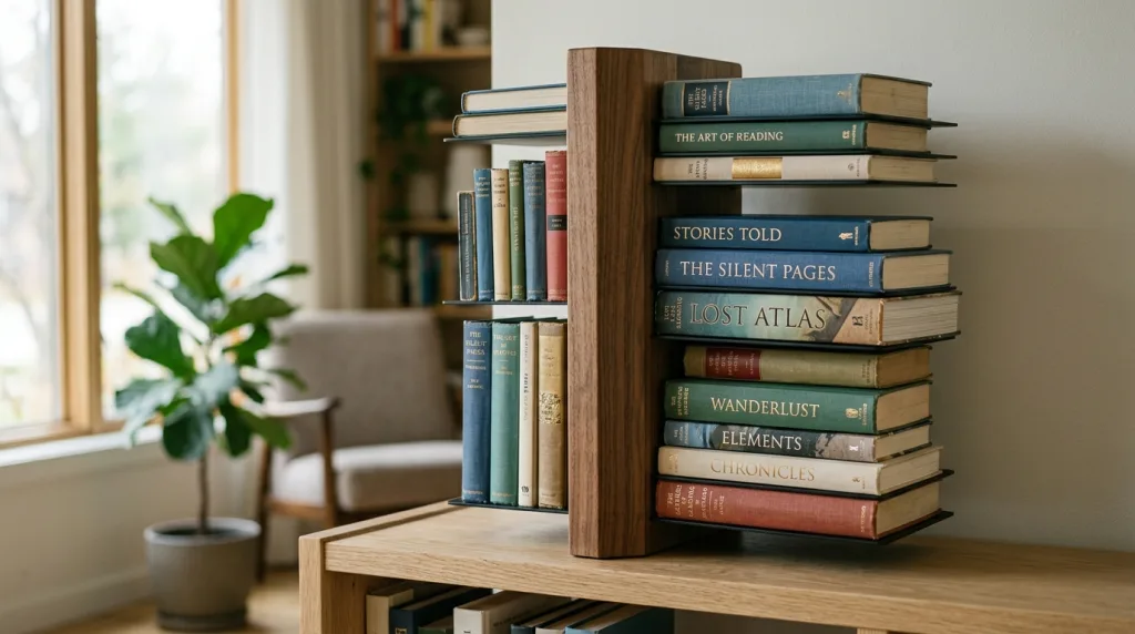 découvrez le book stacker, une solution élégante et pratique pour organiser vos livres avec style et optimiser votre espace de lecture.